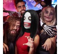 JINGLING Masque intégral d'Halloween - Masque effrayant - Accessoire de costume - Masque en latex - Accessoire de fête costumée pour adultes - Spectacles sur scène