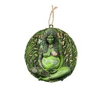JINGLING Mère Earth Gaia Déesse, Gaia Green Terre Mère Nature Déesse Te Fiti Statue, Couleurs Vives Maison Et Jardin Figurine Décorative 8x8x1.7cm