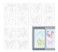 JINGLING Modèle de peinture papillon, modèle papillon | Pochoirs papillon à peindre, pochoirs pour bricolage avec papillons et animaux pour bricoler des projets sur tissu, toile,