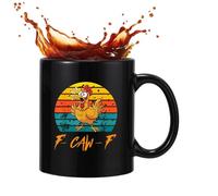 JINGLING Mug à Café pour les Amateurs de Poulets - 350ml Céramique pour Boissons Chaudes et Froides,Mug Pour Café Du Matin,Pour Maison, École, Appartement, Bureau, Salon, Salle À Manger, Salle De