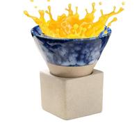 JINGLING Mugs À Café Faits Main - 100 Millilitres Récipient À Boisson | Mug En Porcelaine En Forme De Cône À Base Triangulaire - Pour Milkshake Cappuccino Latte Sake Yaourt Boisson