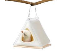 JINGLING Nid d'Oiseau | Doudoune Détachable Maison Chaude d'hiver - Hamac pour Oiseaux en Peluche Nid pour Calopsitte,pour Perruche Calopsitte Conure Cacatoès Gris du Gabon Ara Intérieur Extérieur