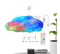 JINGLING Nuages de plafond LED, lampe DIY avec télécommande, avec rythme musical, changement de couleur, lampe de nuit LED en forme de, pour chambre à coucher, salon, chambre d'enfant