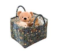JINGLING Paniers de rangement en tissu - Style bohème - Organiseur matelassé - Panier à linge pliable pour bébé avec poignée - Pour jouets, chambre à coucher, salle de bain, chambre d'enfant, salon