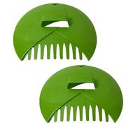 JINGLING Pelle à feuilles, râteau à main pour ramasser les feuilles | Lot de 2 pelles à main pour le jardin, pince de nettoyage des feuilles polyvalente, grand collecteur de feuilles, ramasse-feuilles