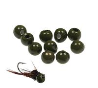 JINGLING Perles de tungstène - Boules rondes en tungstène pour hameçons jig | Accessoires polyvalents pour plonger plus profondément Débutants Aventure enthousiastes