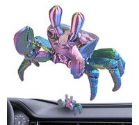 JINGLING Petite figurine de crabe - Jouet de crabe imprimé - Décoration créative pour aquarium