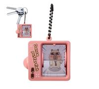 JINGLING Porte-clés de jeu d'animation, machine de jeu d'animation - Jouet d'animation à tourner les pages - Joli pendentif de sac à dos avec motif coloré - Jouet d'animation tourbillonnant pour et