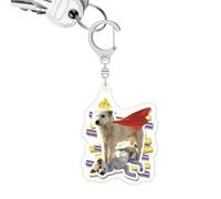 JINGLING Porte-clés pour chien, porte-clés pour chien - Acrylique double face - Texture haute résolution - Décoration animale pour sac à main étudiants, , hommes, femmes, anniversaire, fête et
