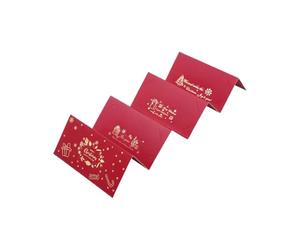 JINGLING Porte-monnaie de Noël, organiseur fin avec six compartiments - Enveloppes d'argent de Noël avec motif Père Noël et renne, pour enfants, filles, fils, maison, réunion, voyage, sous le