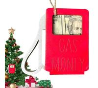 JINGLING Porte-monnaie décorations de Noël, porte-monnaie de Noël - Conception de réservoir d'huile de voiture, porte-monnaie de Noël unique, porte-monnaie surprise pour amis, fenêtre, porte, c, Voir
