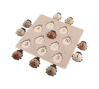 JINGLING Puzzle en bois, jouet éducatif mignon - Tableau d'attribution des chiffres - Jouet préscolaire - Pour anniversaire, Noël, fille, maison, école, maternelle, voyage, fête