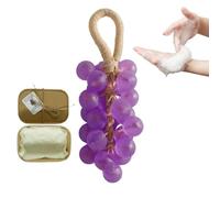 JINGLING Savon Pour Le Corps | Nettoyant Naturel Fait Main en Forme de Raisin,Savon En Naturel,Pour Hommes Femmes Bébés Voyage Maison Visage Routine De Soin