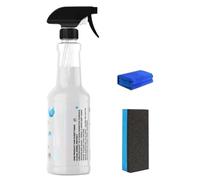 JINGLING Spray Agent De Revêtement Pour Véhicules | 450ml Nettoyant À Action Rapide | Nettoyant Pour Vitres De Voiture Avec Éponge Et Chiffon | Pour Soin De Détail Automobile Extérieur Intérieur Roue