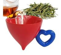 JINGLING Tasse à café mignonne, 120 ml céramique en forme de cône - Petites tasses à café originales | Pour filles amis Noël Anniversaire Décoration de la Maison Bureau Thé au lait Chaud