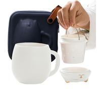 JINGLING Tasse À Thé,Résistant à la Chaleur et Étanche,Tasses à Thé Chaud Originales avec - Pour Bureau Voyage Extérieur Cadeaux Adolescents Famille Collègues Amateurs