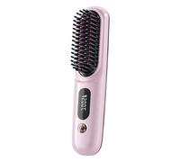 Jingmiger Brosse À Lisser Les Cheveux | Outil à Batterie Sans Fil à Autonomie Prolongée - Peigne Lissant Électrique - Pour Femmes, Famille Et Amis, À La Maison Et En Voyage, En Intérieur Et Extérieur,