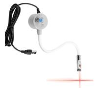 Jingmiger Lampe LED pour machine à coudre - Outil de guidage rouge réglable - Positionnable à 360 ° et magnétique - Pour matelassage, couture, repassage et alignement