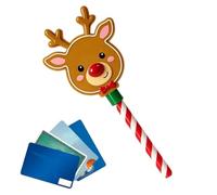 Jingmiger Lecteur de cartes de Noël, accessoire de caisse, costume de | Porte-cartes de paiement pour femmes, filles, adolescentes, petite amie, trajets en café, fête, vente au détail