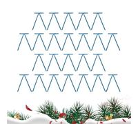 Jingmiger Lot de 24 nœuds en velours pour sapin de Noël - Nœuds en velours rustique - Nœuds de Noël pour guirlandes, décoration de la maison