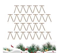 Jingmiger Lot de 24 nœuds en velours pour sapin de Noël - Nœuds en velours rustique - Nœuds de Noël pour guirlandes, décoration de la maison