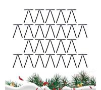 Jingmiger Lot de 24 nœuds en velours pour sapin de Noël - Nœuds en velours rustique - Nœuds de Noël pour guirlandes, décoration de la maison