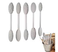 Jingmiger Outils de texture d'argile | 5 pièces de crayons à rouler texturés pour sculpture | Petit modèle Rolling Rod Clay Art Supplies pour débutants professionnels