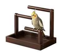 Jingmiger Perchoir pour perroquets,Enrichissement Animal à Trois Niveaux | Perchoir pour Animal de Compagnie Oiseau | pour Petites, Moyennes et Grandes Races : Calopsittes, Perruches, Inséparables,