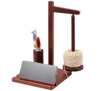 Jingmiger Porte-fil magnétique, support de bobine de fil, pour crochet, accessoire de crochet antidérapant, distributeur de bobine de fil pour bricolage, mécanisme de tourbillon magnétique