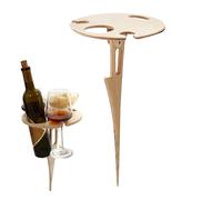 Jingmiger Table de pique-nique portable pliable - Table de pique-nique d'extérieur pliable - Armature en bois - Étagère à vin pour pêche, randonnée, jardin, fête, camping, voyage sur la route