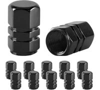 JINGMU 12 Pièces Bouchons de Valve de Pneu pour Chery Tiggo 7 II (Facelift 2025), Bouchons Anti-poussière de Pneu de Voiture en Métal Cache Adapté Bouchon Pneu Voiture