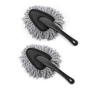 JINGMU 2 Pièces Brosse à Cire pour Voiture pour Seat Cupra Ateca KH7 2016-2020 2021 2022 2023, Brosse de Détail en Microfibre Douce Outil D'essuyer Poussière, Brosse Portative pour la Voiture