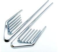 JINGMU 2 Pièces Emblème Logo Insigne D'autocollant en Métal pour Chevrolet Aveo II T300 2011-2014, Garde Boue Voiture Emblème Badge Métal Latéraux Autocollant Latérale D'aile,Silver