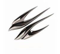 JINGMU 2 Pièces Emblème Logo Insigne D'autocollant en Métal pour Dacia Duster 2 (II) HM I 2018-2024, Garde Boue Voiture Emblème Badge Métal Latéraux Autocollant Latérale D'aile,B