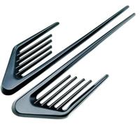 JINGMU 2 Pièces Emblème Logo Insigne D'autocollant en Métal pour Renault Megane 4 Grandtour 2016-2023 2024, Garde Boue Voiture Emblème Badge Métal Latéraux Autocollant Latérale D'aile,Black