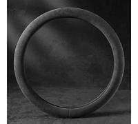 JINGMU Couvre Volant Voiture pour VW Caddy MK4 Maxi 2015-2019, Imperméable Couvre Volant en Cuir Microfibre Respirant et Antidérapant avec Marquage Central,Type-O-Primary