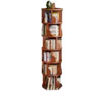 JingNian Bibliothèque Rotative 3/4/5/6/7 Couches, Étagère À 360° pour Salon, Chambre Et Bureau, Rangement Moderne pour Livres Et Décoration, Rangement Pratique Et Design(7-Layers)