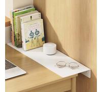 JingNian Organisateur d'Espace pour Réfrigérateur, Séparateur Métal Sans Perçage, Étagère de Rangement pour Fente de 15 cm, Idéal Cuisine, Installation Facile(White,60x10cm/23.6x3.9in)