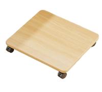 JingNian Support D’imprimante sous Le Bureau avec roulettes, Étagère Mobile pour Imprimante Laser, Copieur Ou Scanner, Chariot De Rangement Compact pour Bureau À Domicile(Maple,50x45x6.2cm)