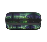 jingong Dark Northern Lights Sac de rangement de grande capacité, convient pour les voyages, les fournitures de bureau, le maquillage et l'organisation de bureau