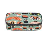 jingong Delicious Sushi 1 sac de rangement de grande capacité, adapté pour les voyages, les fournitures de bureau, le maquillage et l'organisation de bureau, Noir , Taille unique, Trousse de beauté