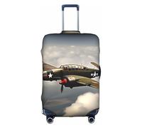 jingong Housse de protection élastique imprimée pour valise de voyage pour adulte Motif 2 avion de la Seconde Guerre mondiale, blanc, M