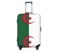 jingong Housse de protection élastique pour bagage avec drapeau de l'Algérie - Résistant aux rayures et à la poussière, Noir , XL