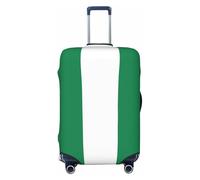 jingong Housse de protection élastique pour bagage avec drapeau du Nigeria - Résistant aux rayures et à la poussière, Noir , XL