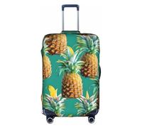 jingong Housse de protection élastique pour bagage avec imprimé ananas tropical hawaïen, blanc, L