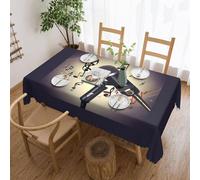 jingong Microphone avec nappe carrée note de musique, convient pour les tables basses, cuisines, restaurants et décoration de bureau
