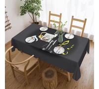 jingong Nappe carrée avec microphone avec notes de musique, convient pour les tables basses, cuisines, restaurants et décoration de bureau