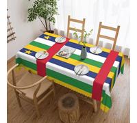 jingong Nappe carrée drapeau d'Afrique centrale, adaptée pour les tables basses, cuisines, restaurants et décoration de bureau