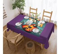 jingong Nappe carrée en forme de guitare musicale, adaptée pour les tables basses, cuisines, restaurants et décoration de bureau