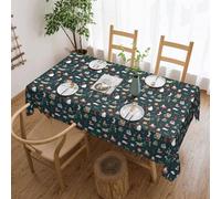 jingong Nappe carrée Père Noël, adaptée pour les tables basses, cuisines, restaurants et décoration de bureau